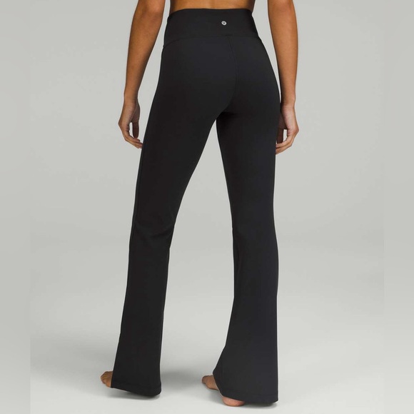 Lululemon Groove super high rise split hem flare pants 4 black - Picture 1 of 10